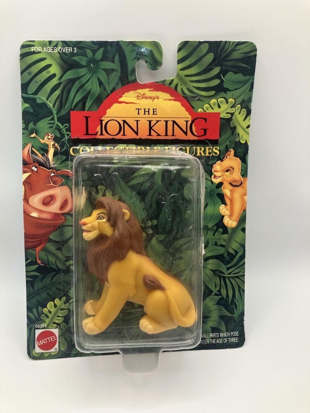 Vintage Disney Lion King Simba Figure & Nite Light Lot Mattel Sealed 1990s